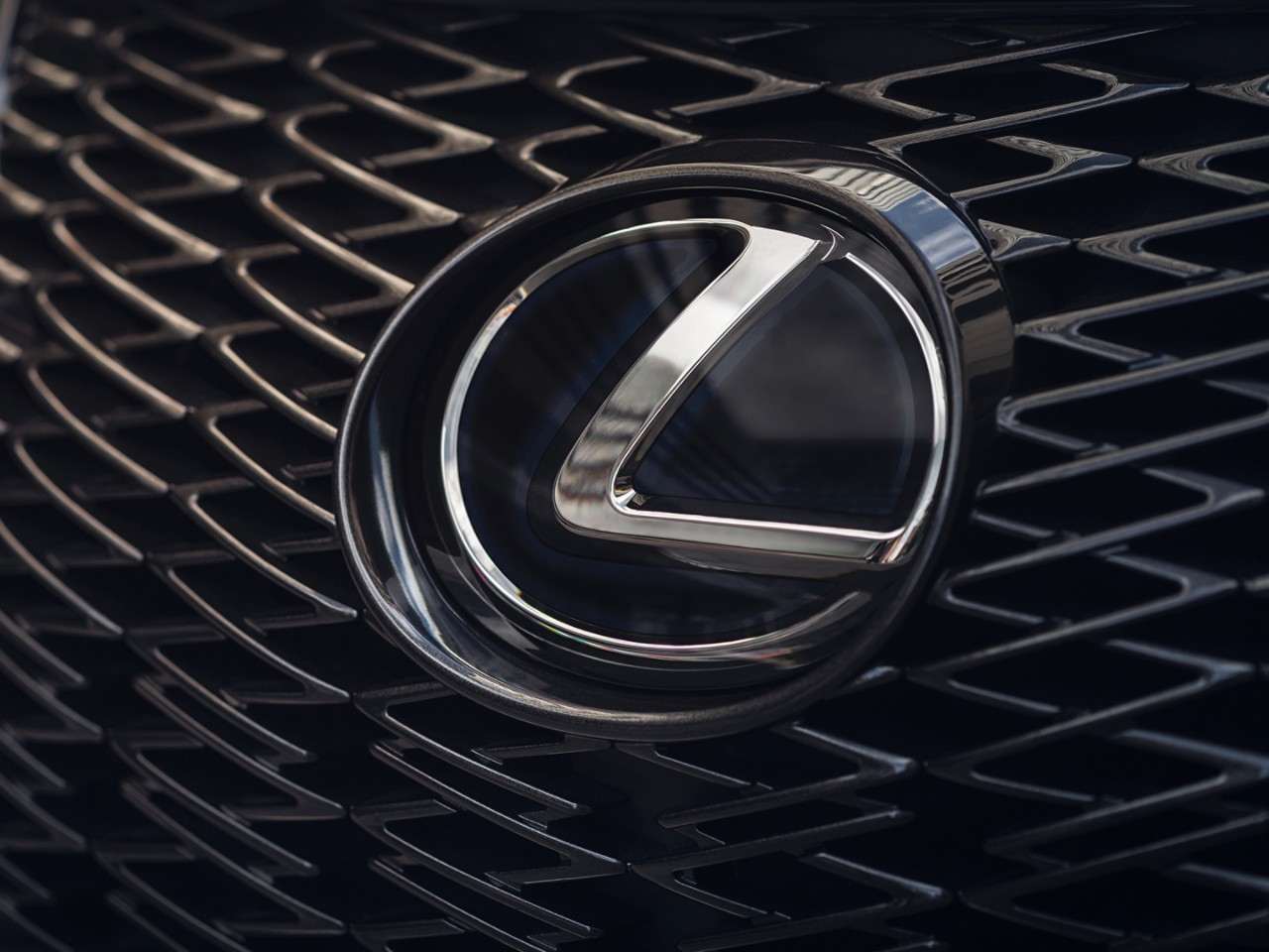 Close up of the Lexus UX badge 